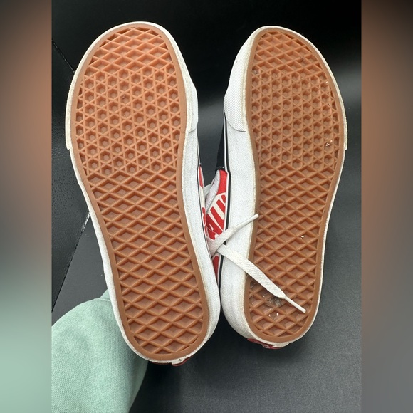 Vans Sk8-Hi (Otw Quarter) Men's Size 7 Shoes Red/Black Womens 8.5 - Picture 6 of 6
